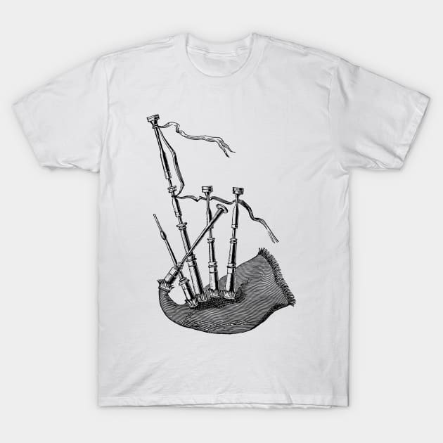 Bagpipes T-Shirt by B Sharp